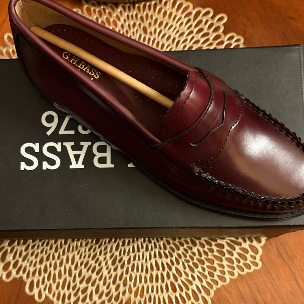 G.H. Bass & Co. Burgundy Loafers